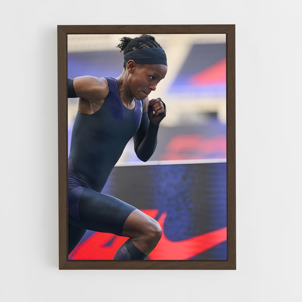 Poster Le Coureur Élegant – affiche Athlétisme (vue 5)